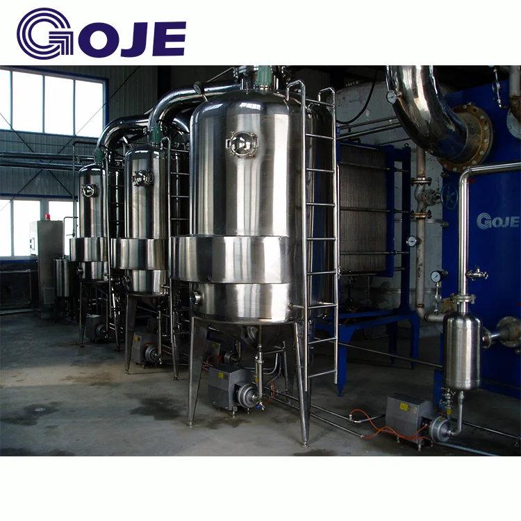 Multi Effect Evaporator System Forced Circulation Evaporator Sugar and Salt Evaporation Crystallization
