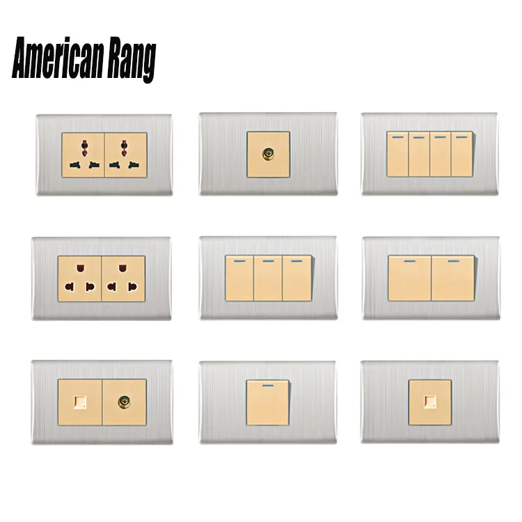 America Electric 2 Gang Plug Universal Socket Multiple Socket