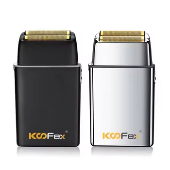 KooFex Private Label All Metal Men Shaving Razor 8500RPM High Speed USB Cordless Dual Foil Shaver