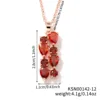 Rose gold garnet red