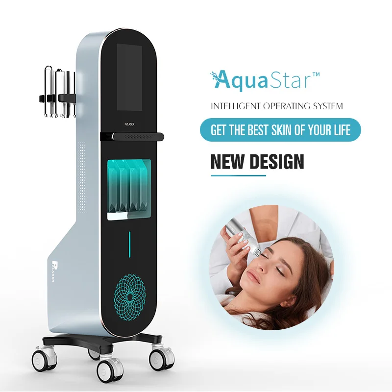 PZLASER Updated 10 in 1 Hydro Beauty Facial Smart Ice Blue Machine H2o Hydro Dermabrasion Diamond Peeling Hydro Facial Machine