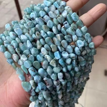 6-8 mm Natural gemstone Irregular Crystal Agate Beads Freeform Gravel Stone Amazonite Larimar Chips Beads for Jewelry Making