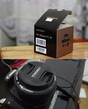 YONGNUO YN50mm F1.8 AF MF Lens YN 50mm Auto Focus Lens for Ni Kon  DSLR Cameras detail image
