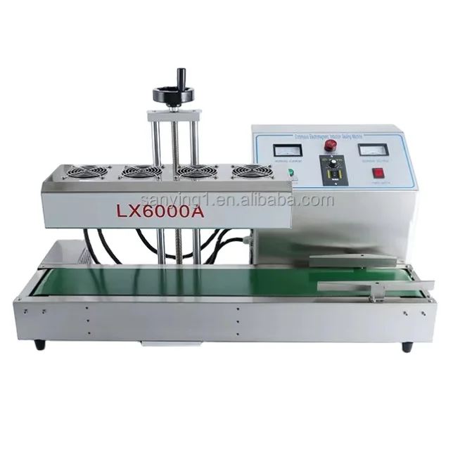 LX6000 Automatic Continuous Induction Sealer Heat Aluminum Foil Sealing Machine