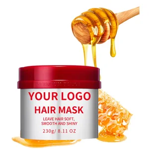 Organic Korean Honey Hair Mask Cream Treatment for Frizz Control Argan Oil Aloe Keratin & Strengthening Nourishing Moisturizing