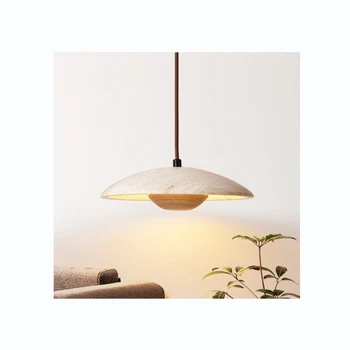 D2099 LED travertine light modern restaurant decoration hanging pendant light lamps manufacturer.