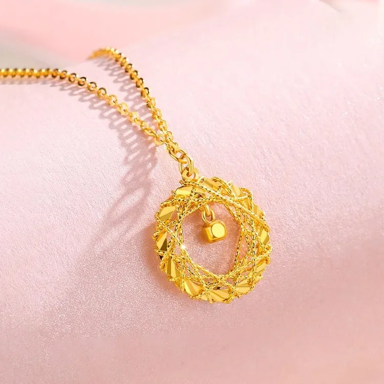 AA017686 High Quality Jewelry Clavicle Chain Accessories Gold Stainless Steel Pendants Necklace