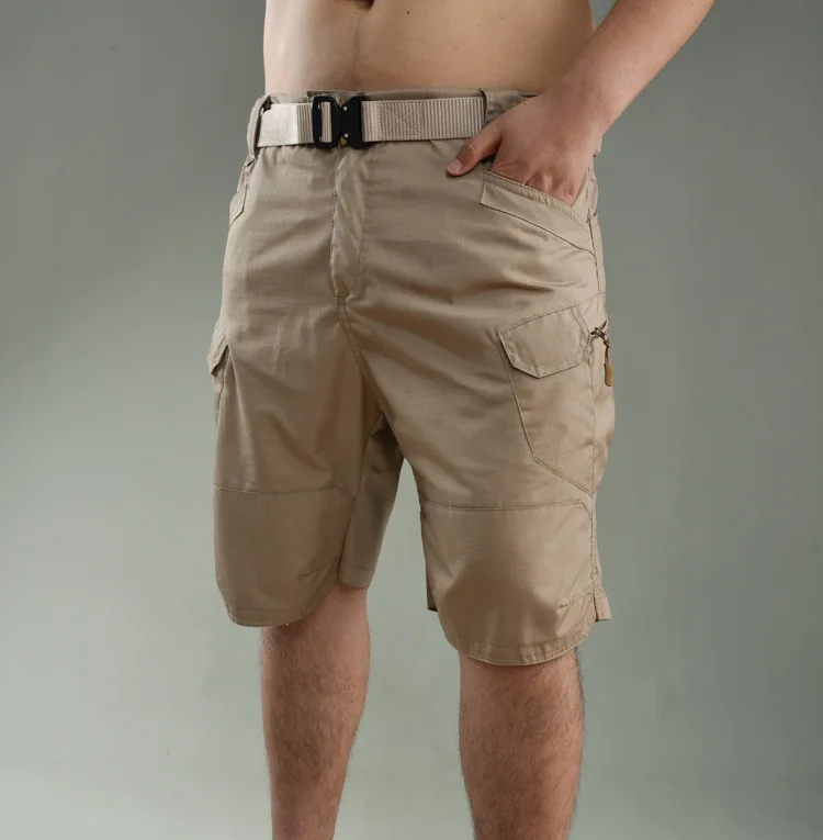 Summer Camouflage Plus Size 6 Pocket Waterproof Quick-Drying Half Pants Outdoor Training Tactical Cargo Shorts For Men845_voghion.com