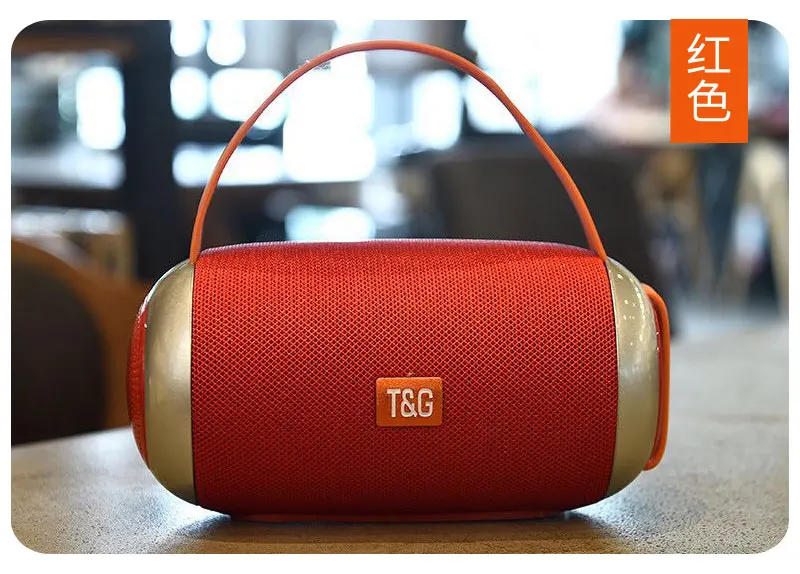 TG112 Outdoor/Indoor IPX4 Waterproof BT Portable Fabric Bluetooth Speaker With Strap - ANKUX.COM