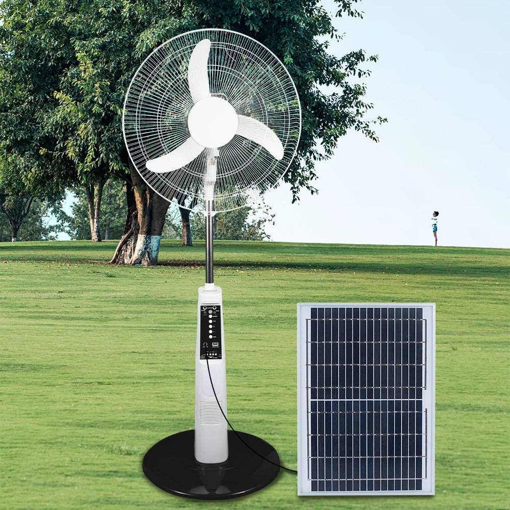 Musical Large Solar Powered Fan And Bluetooth Speaker Solar Music Fan With Led Light