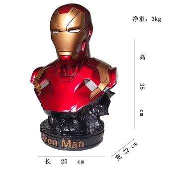 GK MK50 Iron-Man MK46 Bust Iron-man 1/2 Resin GK Figure Model Decoration Action Figure Model Doll Toys