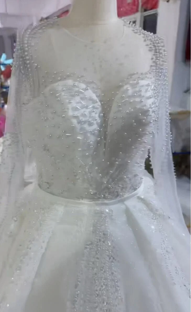 chinese dress ladies Mermaid Strapless Chapel Train Tulle Lace Applique Backless Wedding Dr   Ballbella