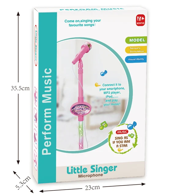 Лидер продаж, детские музыкальные инструменты, регулируемая подставка для микрофона, набор для караоке, игрушка для детей