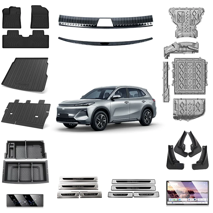 Acessórios para Carro EV Maremlyn para Geely Galaxy Starship 7 EX5 EM-i: Tapete para Carro, Placa para Motor, Protetor de Soleira de Porta, Paralama e Peças de Reposição