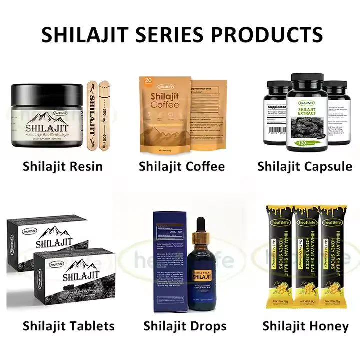 Private Label Suplements Custom Gold Shilajit Honey Sticker for Men Organic Himalayan Shilajit Honey Sticks