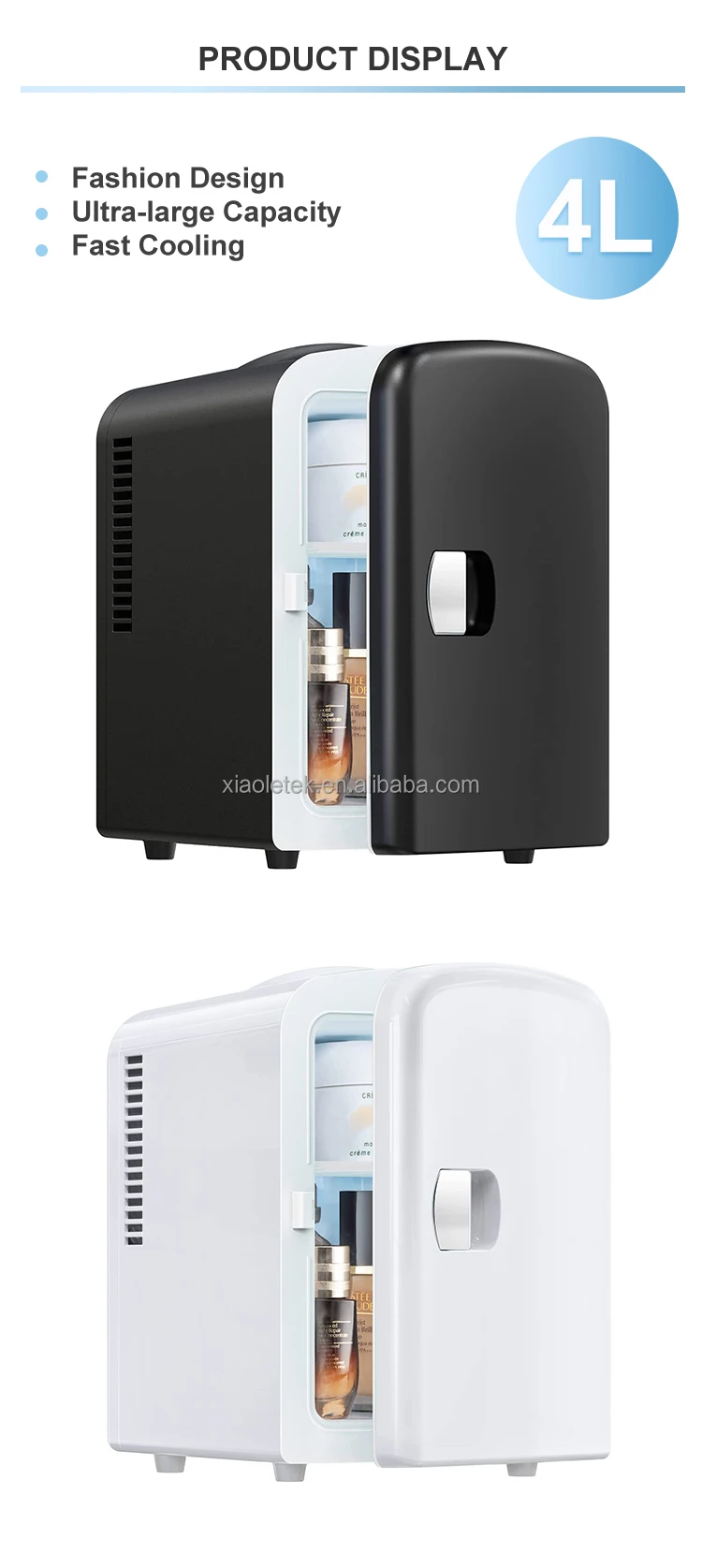 New Arrive 4l Mini Bar Fridge With Ice Maker Mini Fridge Portable
