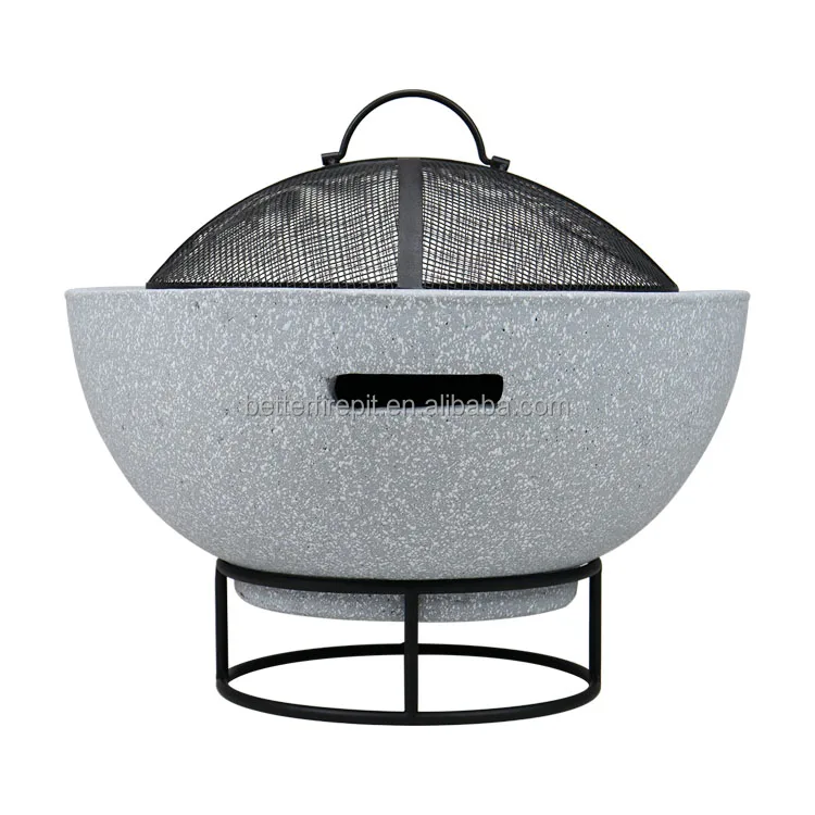 Traditional Clay Fire Pits Small Ceramic Fire Pit Bowl Outdoor Mesh Fire Pit Outside Wood Heater