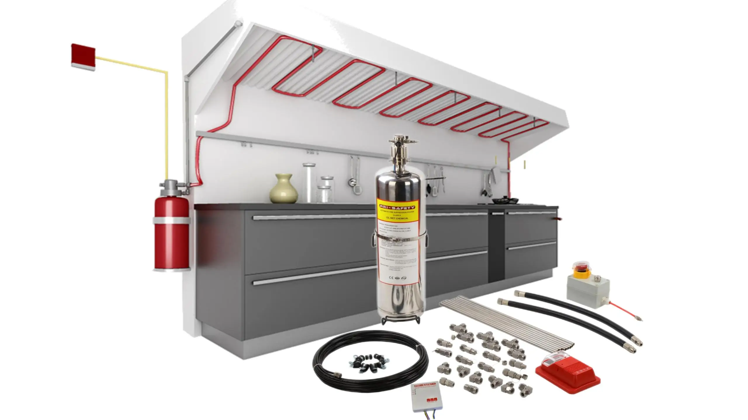 Kitchen Hood Wet Chemical Fire Suppression System Buy Wet Chemical