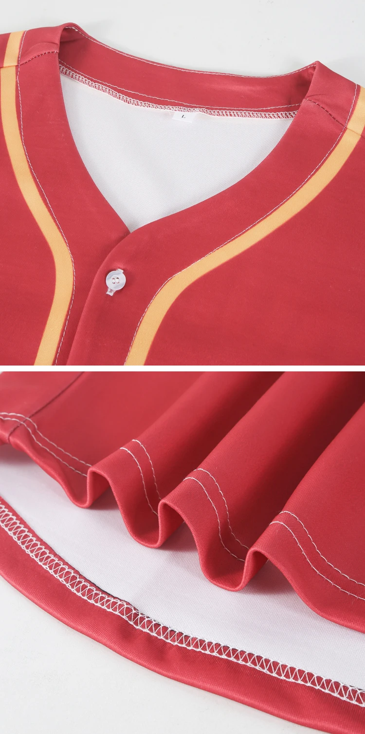 Wholesale Custom Mesh Blank Baseball Jersey Quick Dry Hip Hop Baseball Shirts Wear 3D Printed Oversi