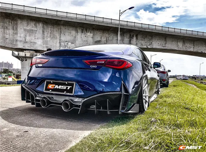 For Infiniti Q60 Body Kit Q60 Carbon Fiber Front And Rear Bumper