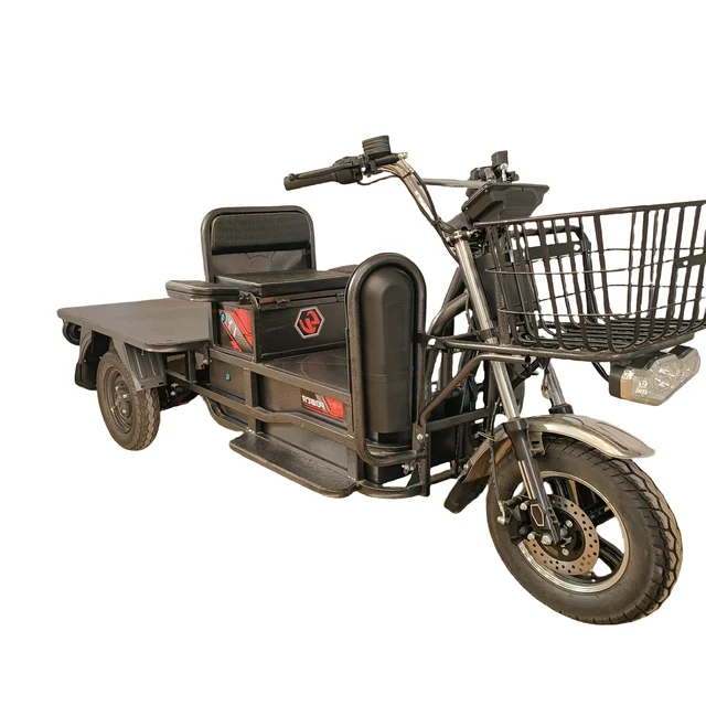 Heavy Loading 1500w 2000w 3000w Three Wheel Electric Motorcycle Tricycle With Pedals