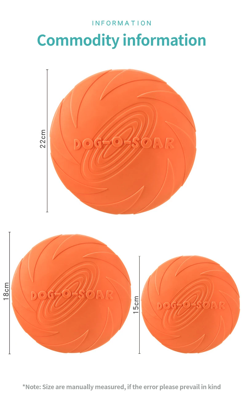 Pet Toy Dog Training Nontoxic Natural Soft Tpr Dog Frisbeed Toy Floats