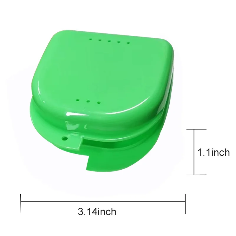 Custom Logo Orthodontic Portable False Tooth Denture Box Travel Mouth Guard Case Oral Care OEM Manufacturer
