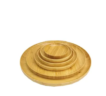 YQ-BPZ18 Safe and fashionable new products with a lot of discounts bamboo dishes plates food plate portion bamboo dinner plate