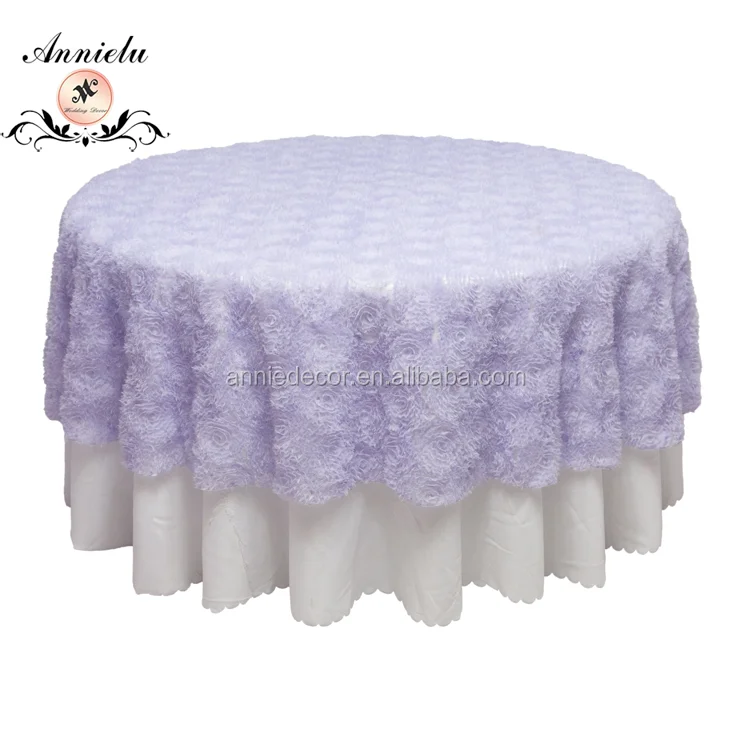 Elegante Flor Lila Bordado De Malla Paño De Tabla De La Boda - Buy Mantel  De Mesa,Mantel De Boda,Mantel De Lino Product on 