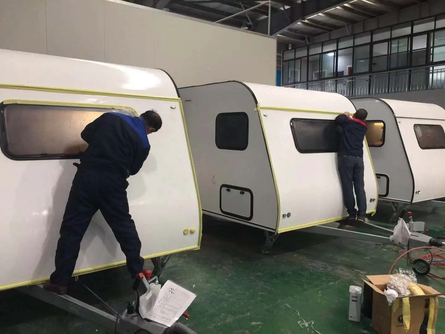 Attractive Price New Type Grp Frp Fiberglass Camping Trailers Caravans