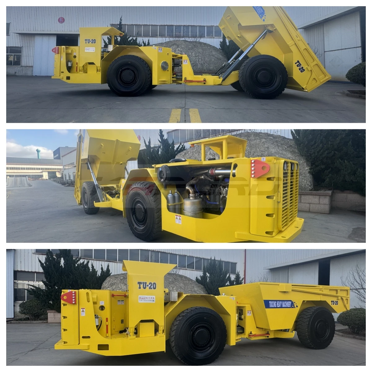 product kapuro tu 20 hot selling 4x4 diesel underground truck hydraulic 20t with pump motor bearing for mining use-14