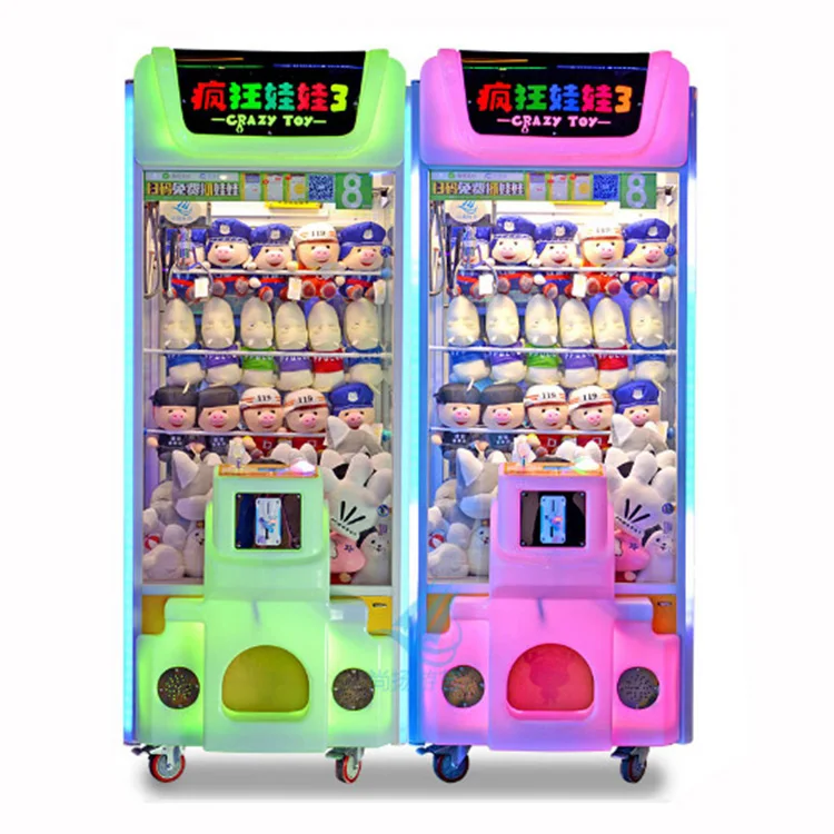 Неофунс высокая прибыль плюшевые Сумасшедшие игрушки 3 кран аркадная игра игрушка коготь машины