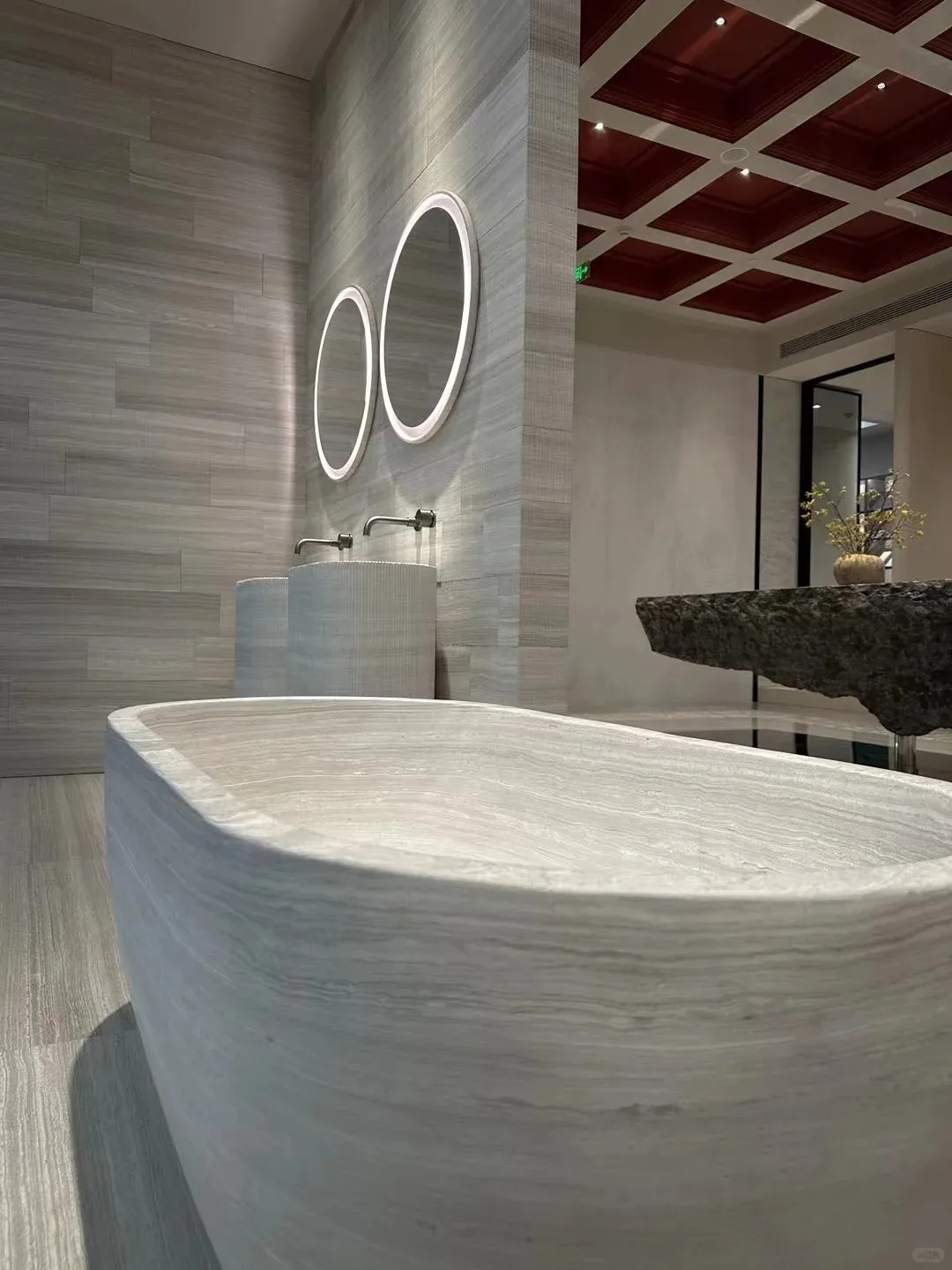 product modern natural line wood grain gray white marble tile for indoor stairs hotel bathrooms kitchen countertops marble tiles-6