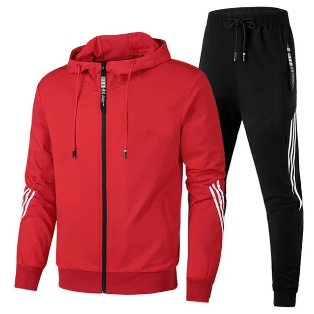 100 polyester Spring and Autumn zipper sweatshirt men's sportswear casual jogging hoodie tracksuits custom logo clothing for men