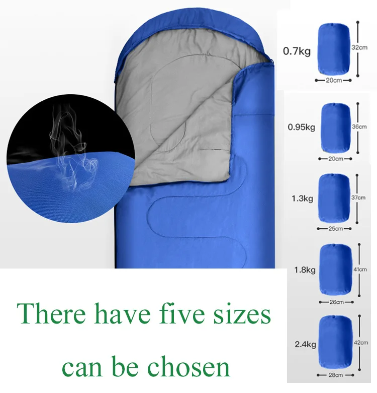 High Quality 170t Polyester Silk Adult Custom Ultralight Portable