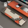Gray White Orange