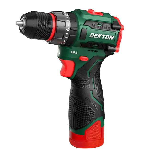 Dekton-C163 16V Cordless Impact Drill- 65Nm Dual Speed Brushless Motor Cordless Tools Cordless Drill Set C/W Lithium details