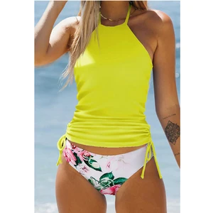 Custom Women'S Luxury Two Piece Swim Suits Floral Ladies Fashion Swimwear Beachwear Manufacturer