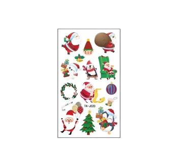 Top sales quality assurance pvc Christmas decorations ,Christmas Gifts Packing DIY Sticker