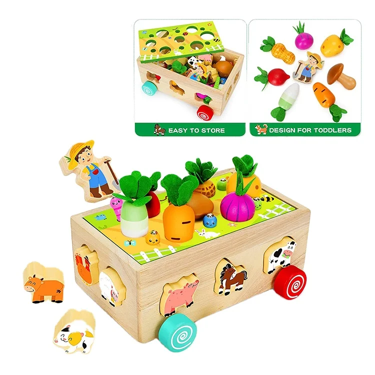 Бесплатный образец 3 в 1 деревянные животные игрушки Монтессори juguetes Монтессори con envio для младенцев возрастом 0-3-6-12 месяцев; Прямая поставка