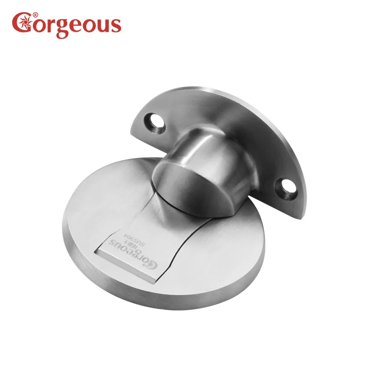 Gorgeous door stopper hardware 304 stainless steel magnetic floor luxury door stopper concealed magnet door stopper