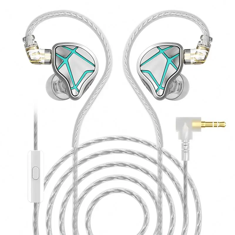 Wholesale KZ ZSN Pro X Metal Earphones Wired 1BA+1DD HIFI Bass  Earbuds Monitor Headphone Sport Noise Cancelling Headset