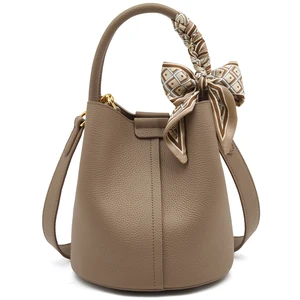 Custom 2026 Ladies Real Leather Bags Luxury Cowhide Women's Bags Vegan Genuine Leather Crossbody Bucket Bag for Women