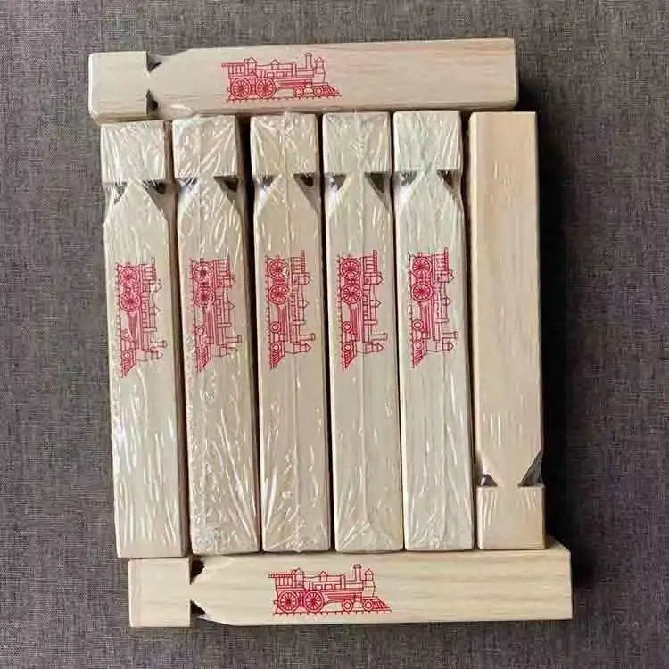 Детский деревянный игрушечный свисток с логотипом