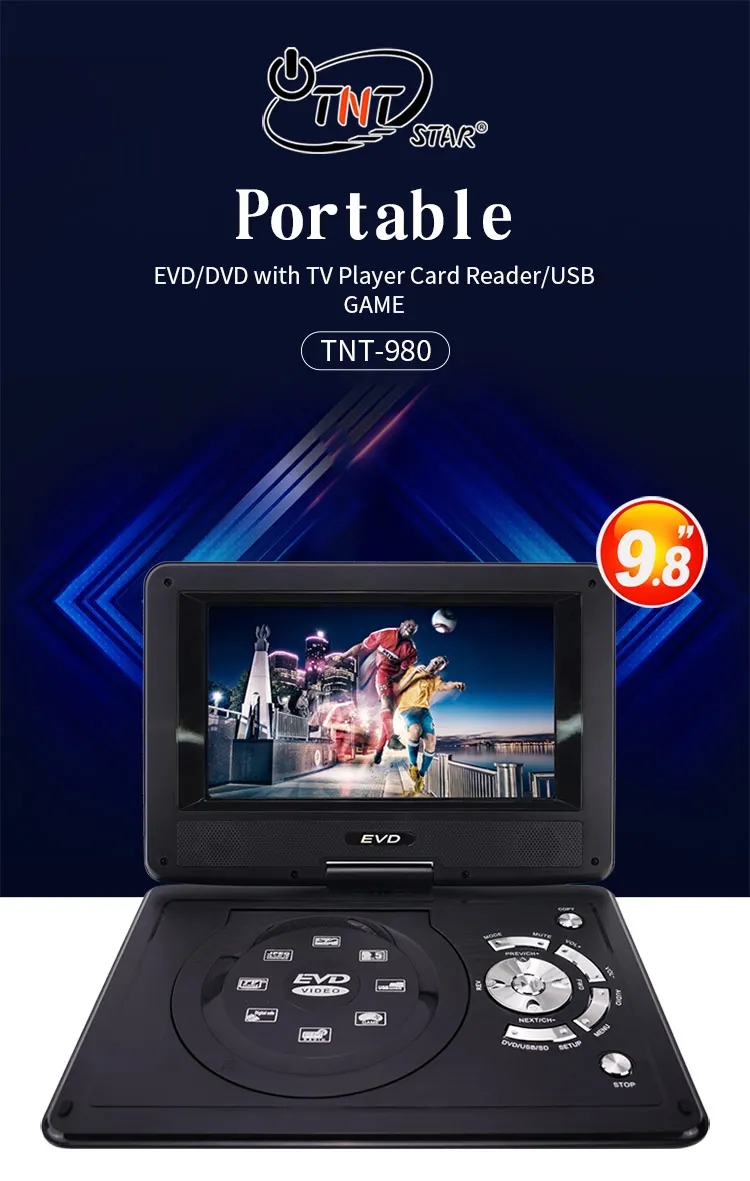 Tntstar Tnt980 New Evd Portable Dvd Player Manual Evd Portable Dvd