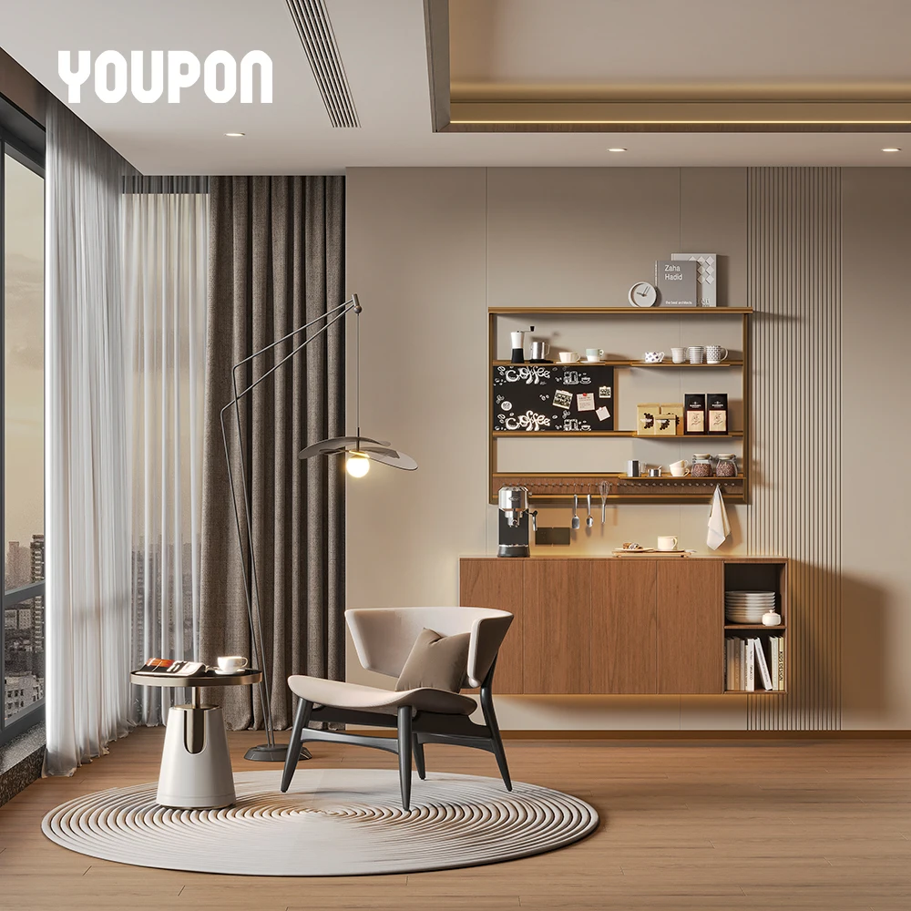 Cost Effective Home Wall Organizer Shelf Wall Mount Storage Metal Wall Shelf for Coffee Corner