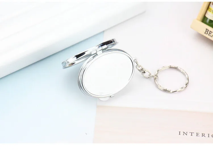 Wholesale Diy Photo Sublimation Blank Metal Pocket Compact Mirror