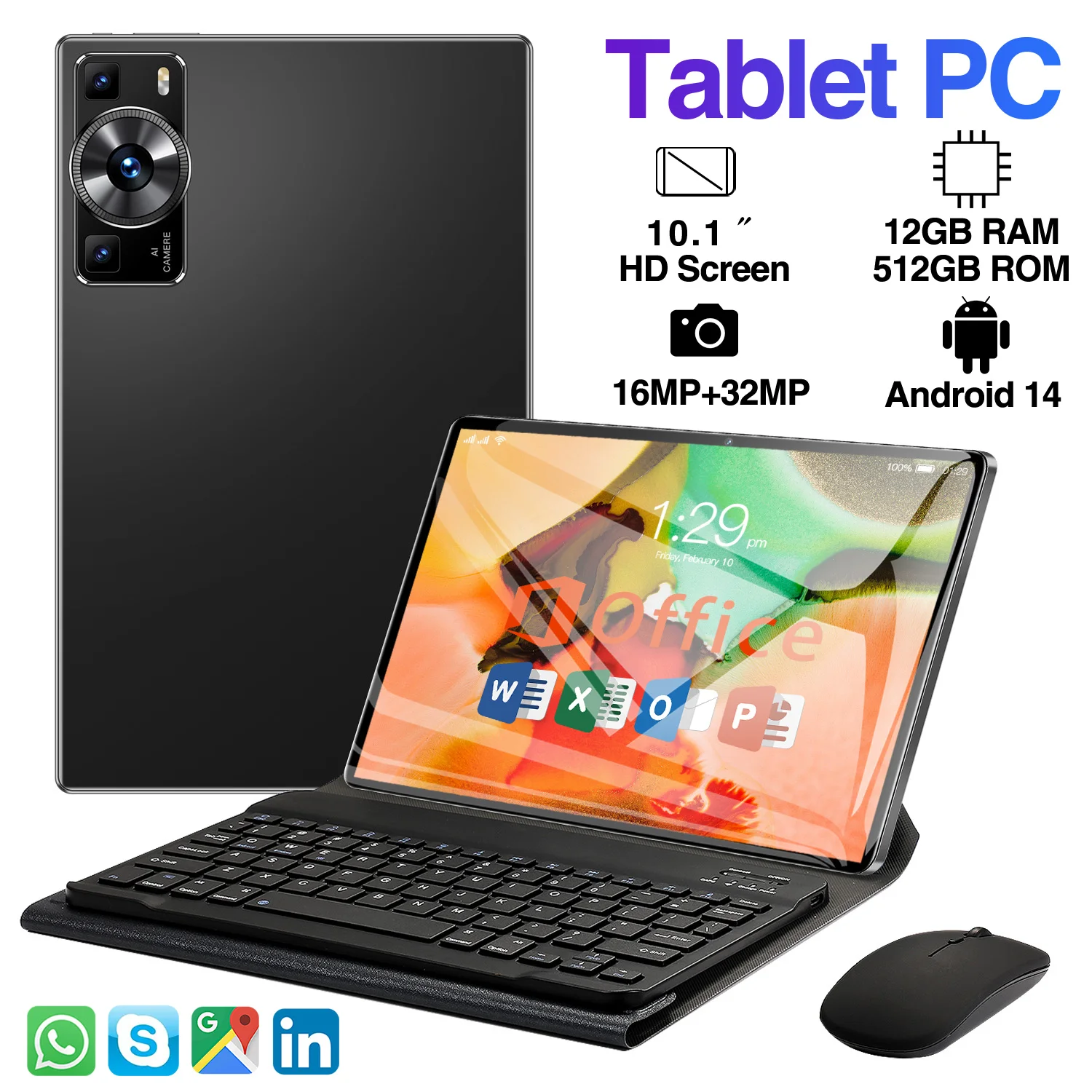 【新品】 512GB ROM 12GB RAM Android Tablet Gaming Tablet Android 13.0 with 12GB RAM and 512GB Storage