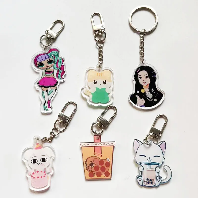 Pendant Keychain  Cute  Frog Anime Acrylic Charms Phone Charm