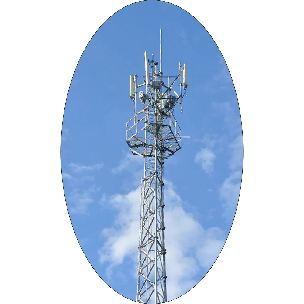 3 Legs Telecom Steel Antenna FM Broadcast Triangular Communication Bts FM Radio TV Satellite Tubular Steel Pole Tower